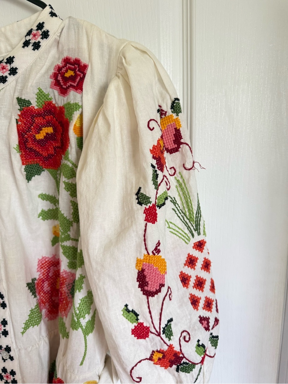 Farm Rio Carmina Embroidered Mini Dress - Picture 6 of 12